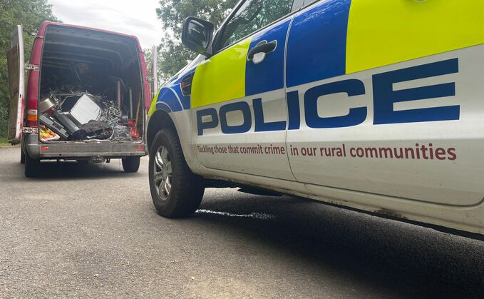 Rural crime officers made two arrests in connection with theft from a farm in Oxfordshire