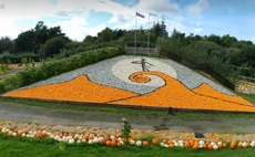 Farm recreates The Nightmare Before Christmas film poster out of pumpkins